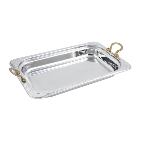 Bon Chef 5608HR 9 Qt Size Food Pan W/ Round Handle, 2 5/8" Deep, Stainless-cityfoodequipment.com