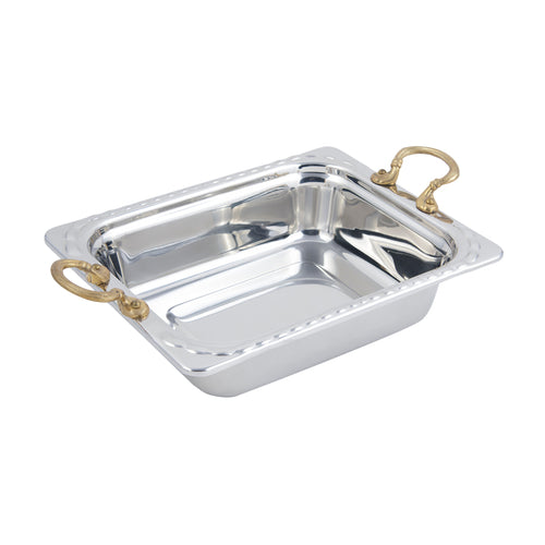 Bon Chef 5609HR 1/2 Size Food Pan W/ Round Handle, 2 3/4" Deep, Stainless-cityfoodequipment.com
