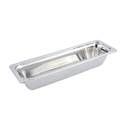 Bon Chef 5612 1/2-Size Long Food Pan, 4" Deep, Arches, Stainless Steel-cityfoodequipment.com