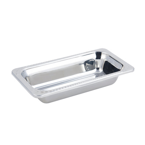 Bon Chef 5615 1/3 Size Food Pan, 2 1/2" Deep, Arches, Stainless Steel-cityfoodequipment.com