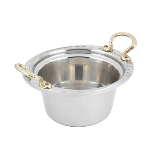 Bon Chef 5650HR 2-Qt Casserole Steamtable Dish W/ Round Handle, Arches, Stainless-cityfoodequipment.com
