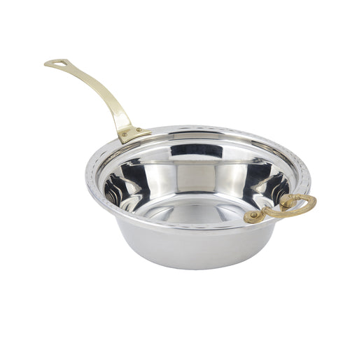 Bon Chef 5656HL 4-Qt Casserole Steamtable Dish W/ Long Handle, Arches, Stainless-cityfoodequipment.com