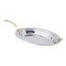 Bon Chef 5688HL 2.5-Qt Full Oval Food Pan W/ Long Handle, Arches, Stainless-cityfoodequipment.com