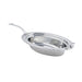Bon Chef 5699HLSS 6.1-Qt Oval Food Pan, Long Stainless Handle, 3.5" Deep, Arches, Heavy Gauge-cityfoodequipment.com