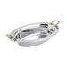 Bon Chef 5699HR 6.1-Qt Oval Food Pan, Round Handle, 3.5" Deep, Arches, Heavy Gauge-cityfoodequipment.com