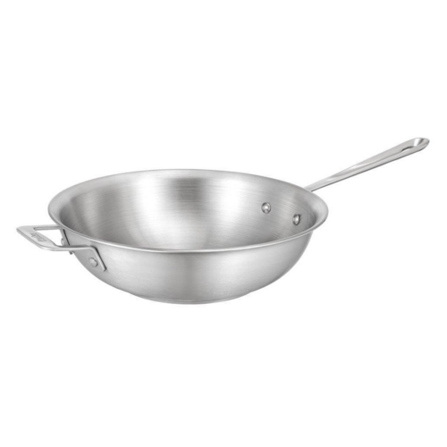 Bon Chef 60005 10 3/8" Stainless Stir Fry Pan - Induction Ready-cityfoodequipment.com