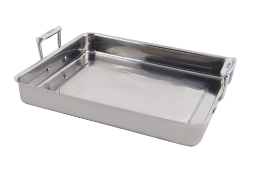 Bon Chef 60012 5-Qt Cucina Food Pan W/ Handles, Stainless Steel-cityfoodequipment.com