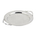 Bon Chef 61334 13" Round Tray W/ Handle & Etching, Border, Stainless-cityfoodequipment.com