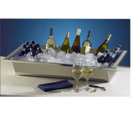 Bon Chef 61284 34.9" Rectangle Double Wall Beverage Tub, Stainless-cityfoodequipment.com