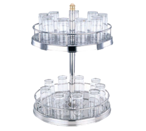 Bon Chef 61110 Revolving Glass Stand, Stainless (glasses Not Included)-cityfoodequipment.com