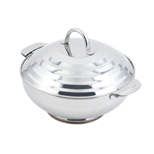 Bon Chef 61207 10.9" Round Insulated Hotpot Server W/ Locking Lid, Stainless-cityfoodequipment.com