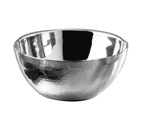 Bon Chef 61259 2 1/4 Qt Double Wall Bowl, Stainless Steel W/ Hammered Finish-cityfoodequipment.com