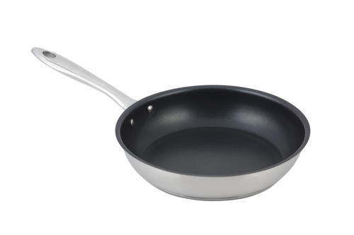 Bon Chef 61276 9 1/4" Non Stick Steel Frying Pan W/ Solid Metal Handle-cityfoodequipment.com