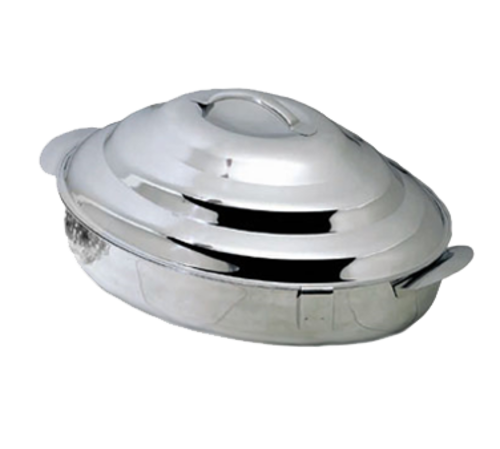 Bon Chef 61279 23 1/4" Oval Insulated Server W/ Locking Lid, Stainless-cityfoodequipment.com