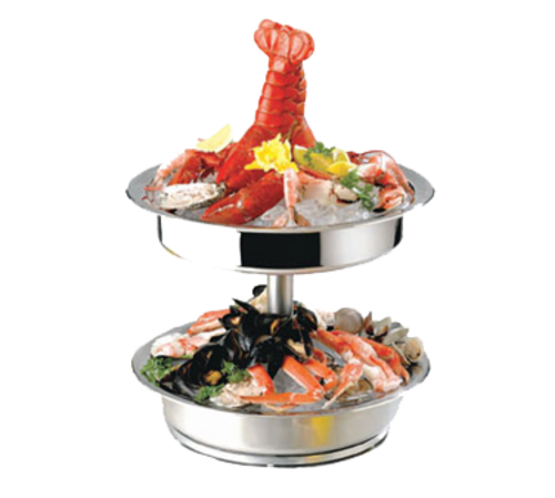 Bon Chef 61281 17" Diameter Seafood Tower, Stainless Steel-cityfoodequipment.com