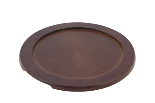 Bon Chef 85027 10 3/4" Round Wood Underliner For Sizzle Plate-cityfoodequipment.com