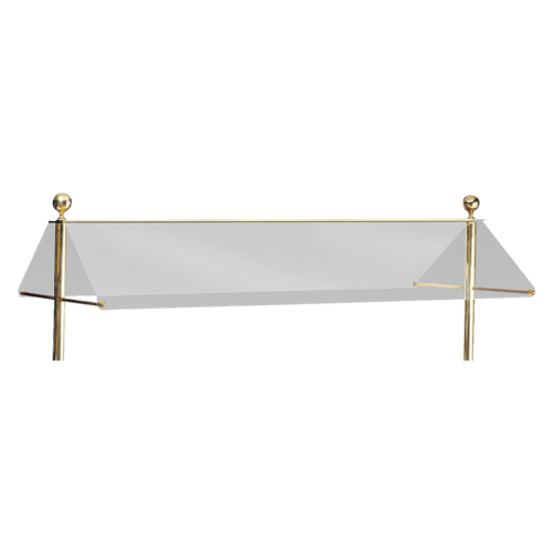 Bon Chef 90087SS Single Plain View Sneeze Guard For 6-Ft. Modular Buffet, Stainless-cityfoodequipment.com