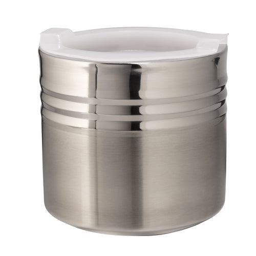 Bon Chef 9315 5 1/8" Round Salad Dressing Container, Stainless-cityfoodequipment.com