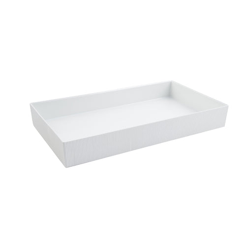 Bon Chef 9325WHITE 11.50" Cold Wave Underliner - White-cityfoodequipment.com