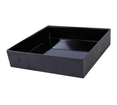 Bon Chef 9324BLACK 11 1/4" Cold Wave Underliner - Black-cityfoodequipment.com