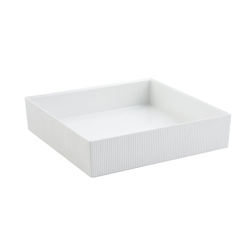 Bon Chef 9324WHITE 11 1/4" Cold Wave Underliner - White-cityfoodequipment.com