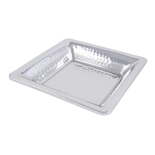 Bon Chef 9322H 12" Square Cold Wave Platter - Double Wall, Stainless-cityfoodequipment.com