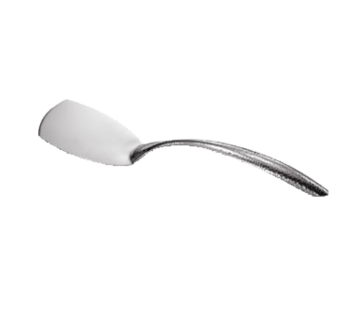 Bon Chef 9459HF 14 3/4" Serving Turner - Solid, Hammer Finish, 18/8 Stainless-cityfoodequipment.com
