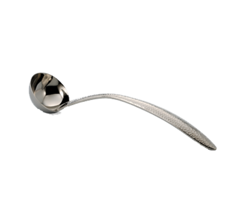 Bon Chef 9462HF 10" Serving Sauce Ladle - 4-Oz, Hammer Finish, 18/8 Stainless-cityfoodequipment.com