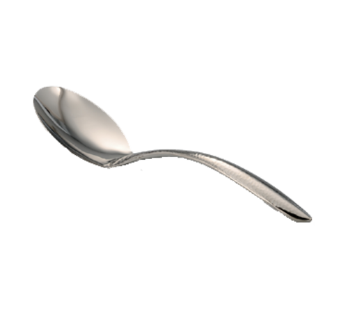 Bon Chef 9463HF 9 3/4" Serving Spoon - Solid, Hammer Finish, 18/8 Stainless-cityfoodequipment.com