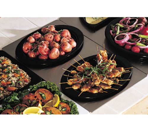 Bon Chef 966025 Full Size Tile Tray W/ Cutout For (2) 5203, Stainless Steel-cityfoodequipment.com