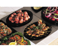 Bon Chef 966025 Full Size Tile Tray W/ Cutout For (2) 5203, Stainless Steel-cityfoodequipment.com