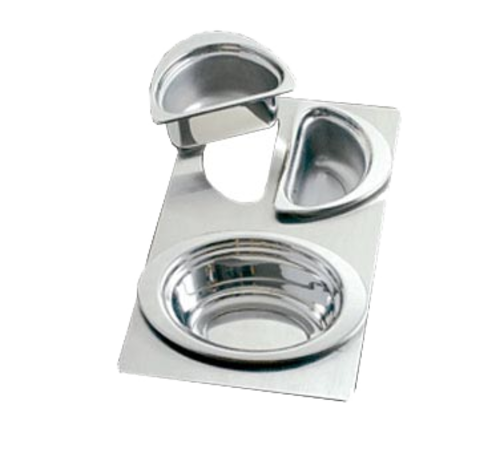 Bon Chef 966030 Tile Tray W/ Cutouts For (1) 5103 & (2) 5202, Stainless Steel-cityfoodequipment.com