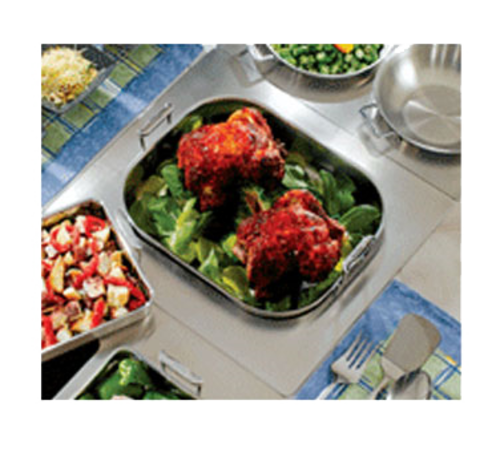 Bon Chef 966151 Custom Cut Tile Tray W/ Cutout For (1) 60010, Stainless-cityfoodequipment.com