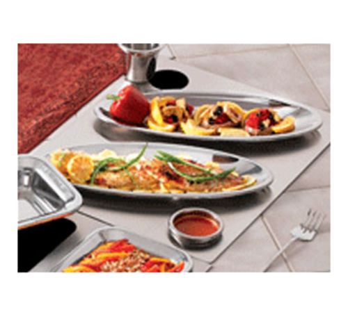 Bon Chef 966252 Custom Cut Tile Tray W/ Cutouts For (2) 5218 & (2) 5225, Stainless-cityfoodequipment.com