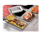 Bon Chef 966253 Custom Cut Tile Tray W/ Cutouts For (2) 5220 & (1) 5223, Stainless-cityfoodequipment.com