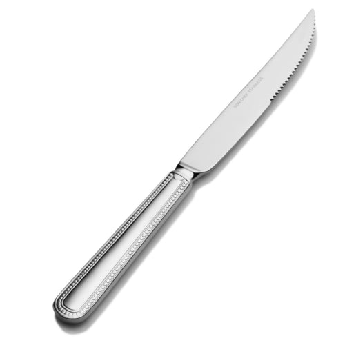 Bon Chef S1015 European Steak Knife, Solid Handle, 18/10 Stainless, Sombrero-cityfoodequipment.com