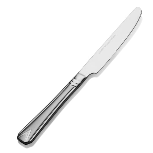 Bon Chef S1312 European Dinner Knife W/ Solid Handle, Gothic, 18/10 Stainless-cityfoodequipment.com