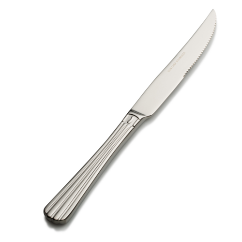 Bon Chef S1615 European Steak Knife W/ Solid Handle, Britany, 18/10 Stainless-cityfoodequipment.com