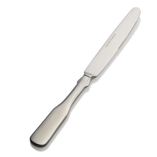Bon Chef S1912 European Dinner Knife W/ Solid Handle, Liberty, 18/10 Stainless-cityfoodequipment.com