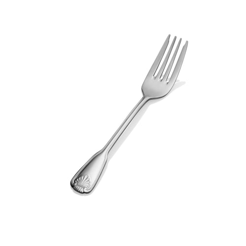 Bon Chef S2007 Salad Dessert Fork, Shell, 18/10 Stainless Steel-cityfoodequipment.com