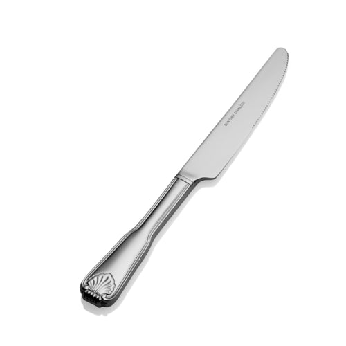 Bon Chef S2012 9 7/8" Dinner Knife With 13/0 Stainless Grade, Shell Pattern-cityfoodequipment.com