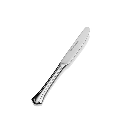 Bon Chef S2117 European Butter Knife W/ Solid Handle, Breeze, 18/10 Stainless-cityfoodequipment.com
