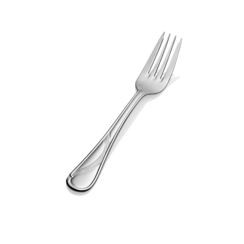 Bon Chef S2207 Salad Dessert Fork, Wave, 18/10 Stainless Steel-cityfoodequipment.com