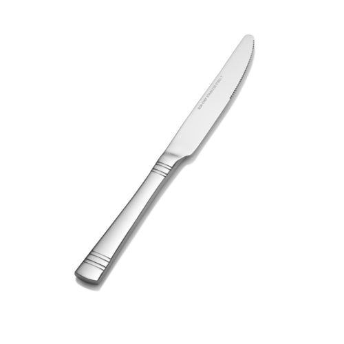 Bon Chef S2612 European Dinner Knife W/ Solid Handle, Julia, 18/10 Stainless-cityfoodequipment.com