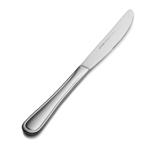 Bon Chef S311 Dinner Knife W/ Solid Handle, Tuscany, 18/10 Stainless-cityfoodequipment.com