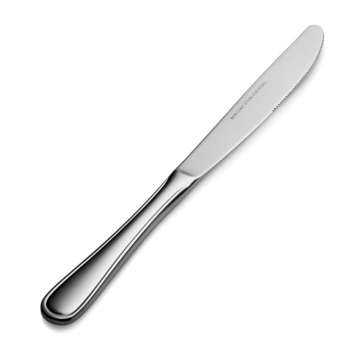 Bon Chef S312 European Dinner Knife W/solid Handle, 9.69", Tuscany, 18/10 Stainless-cityfoodequipment.com