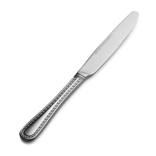 Bon Chef S411 9 2/9" Dinner Knife With 13/0 Stainless Grade, Amore Pattern-cityfoodequipment.com