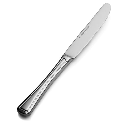 Bon Chef S512 European Dinner Knife W/ Solid Handle, Prism, 18/10 Stainless-cityfoodequipment.com