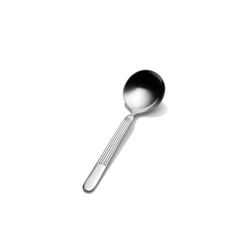 Bon Chef SBS3601 9" Bouillon Spoon With 18/0 Stainless Grade, Apollo Pattern-cityfoodequipment.com