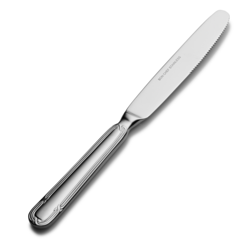 Bon Chef S811 Dinner Knife W/ Solid Handle, Florence, 18/10 Stainless-cityfoodequipment.com